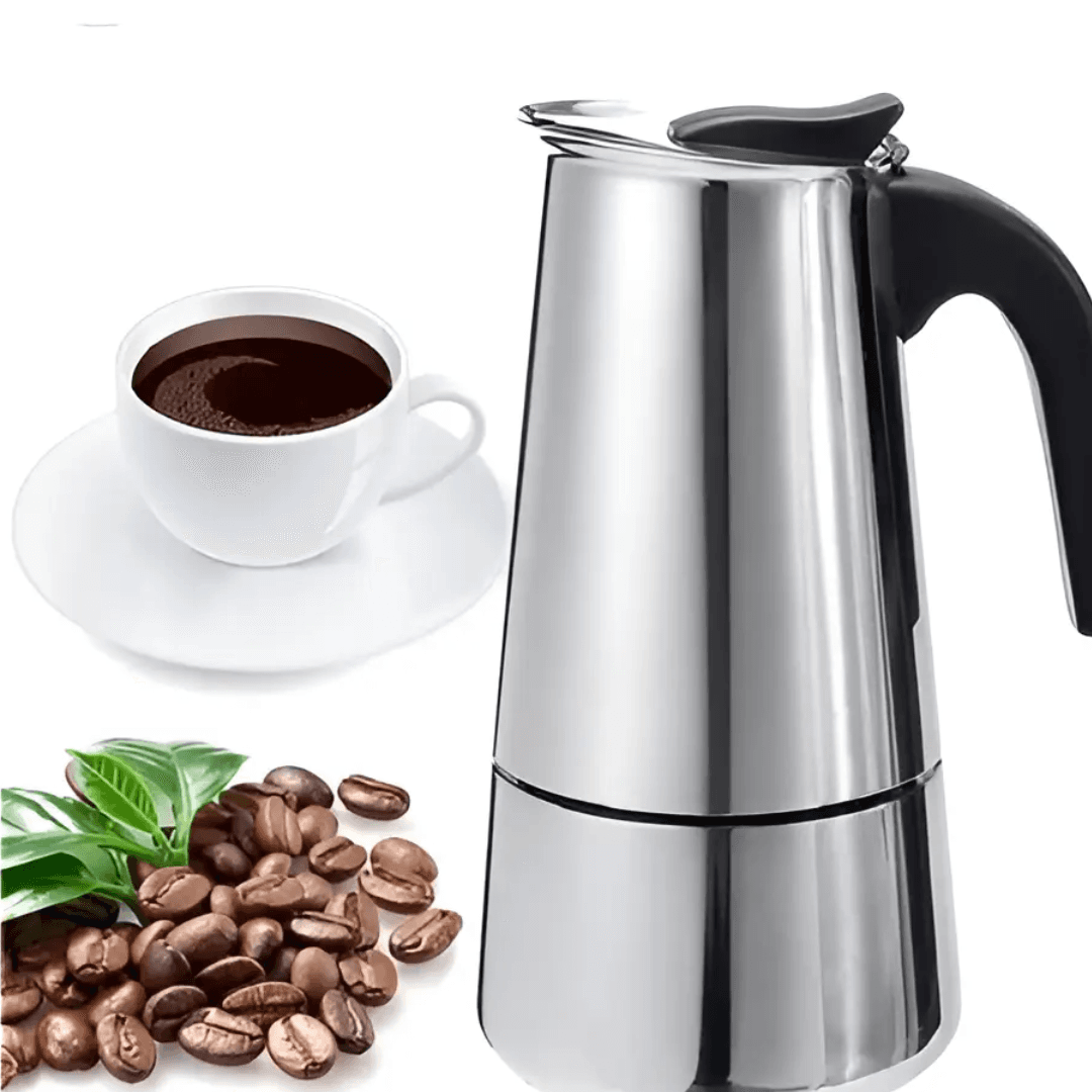 Cafetera Italiana Moka de Acero — foto 2