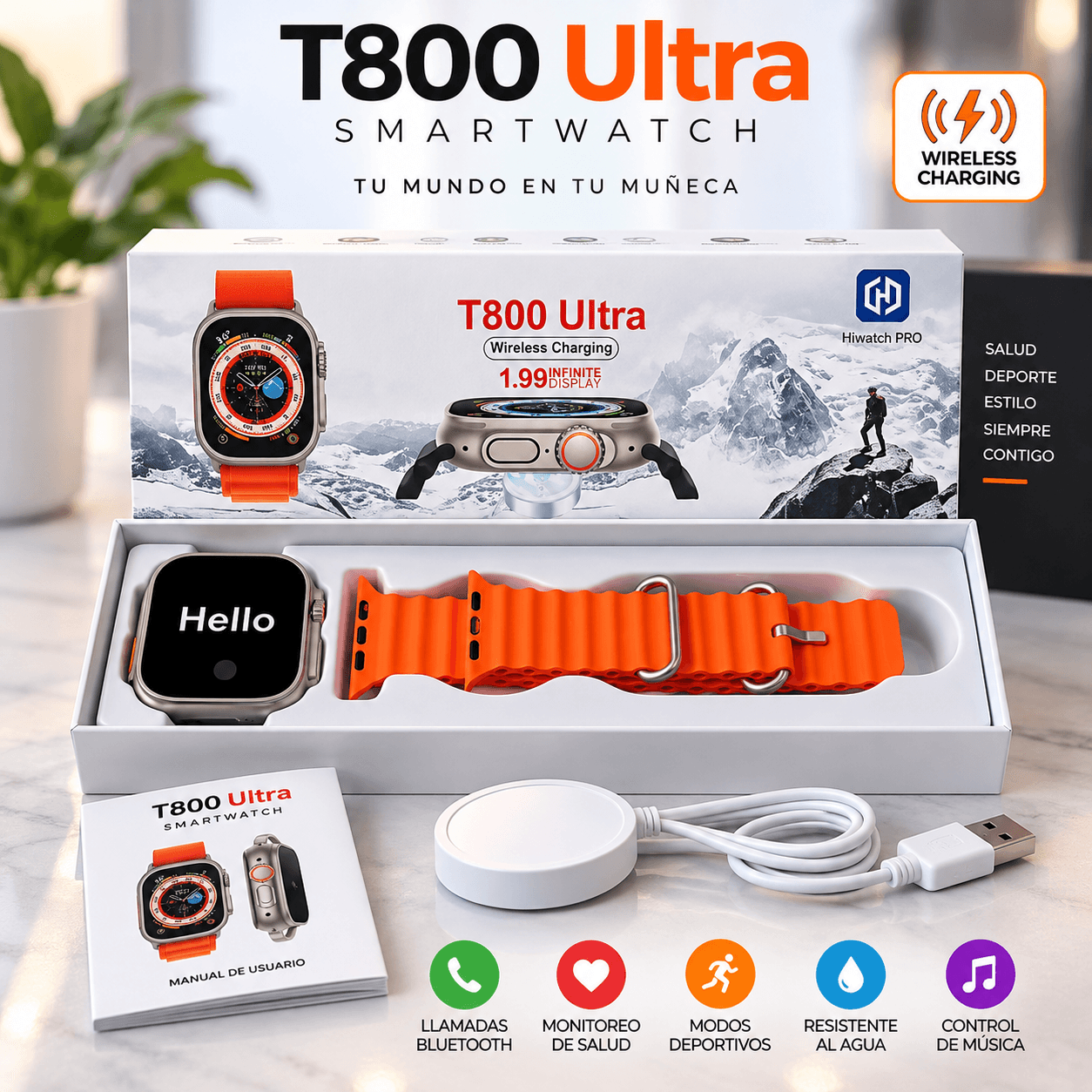 Smartwatch T800 Ultra 2 Serie 8 Ultra