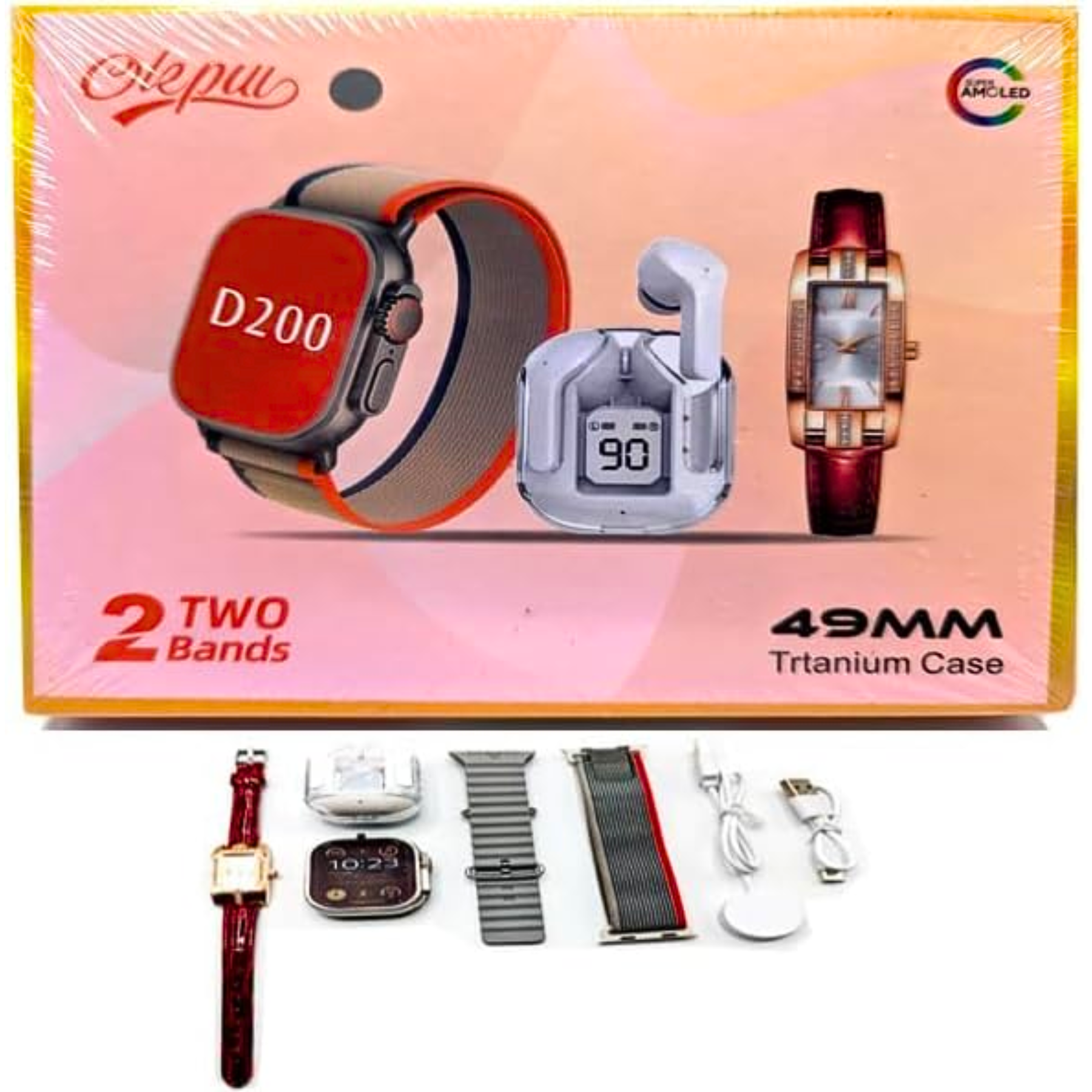 Kit SmartWatch+Reloj Analógico+Audífonos — foto 2