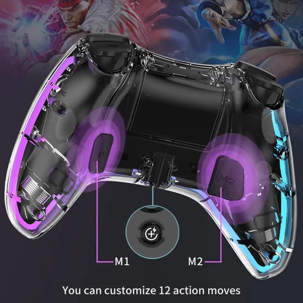 Joystick Gaming Transparente Inalámbrico — foto 4
