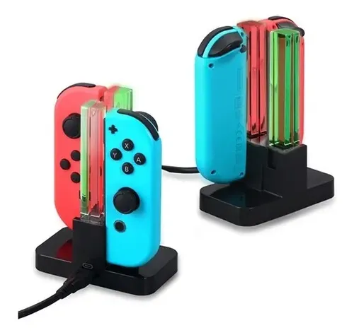 Cargador Nintendo Switch Dobe Para 4 Joy-con Con Led Ns Dock — foto 5