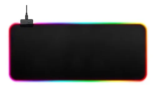 Mouse Pad Gamer Gms X5 80x30cm Fibra Negro Rgb Led Antideslizante — foto 2