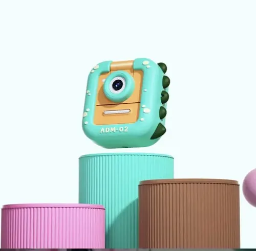 Camara Instantanea Niños Print Hd 2.5k Dino Video Juegos Mp3 Verde — foto 2