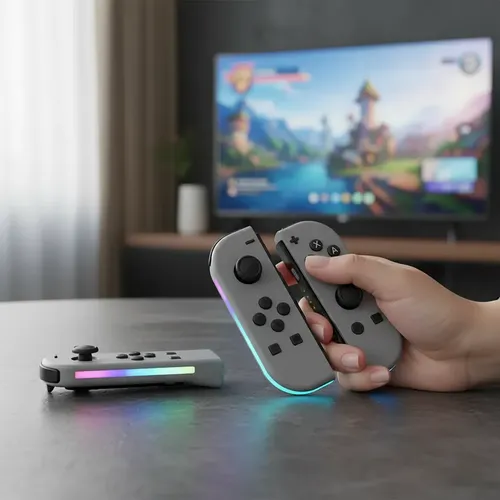 Control Inalámbrico Joystick Compatible Switch/oled Joy-con Rgb — foto 2