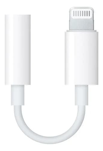 Adaptador Lightning Para iPhone A Jack 3.5mm Para Audifono Color Blanco — foto 3