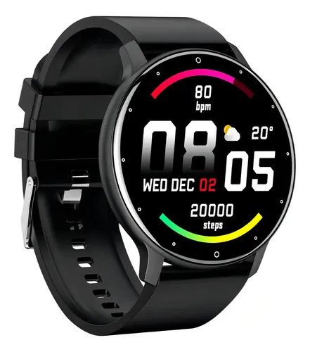 Smartband Lige Zl02d Display De 1.39  Con Correa De Silicona Con Correa Color Negro — foto 2