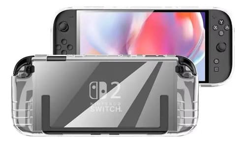 Carcasa Transparente Protectora Compatible Nintendo Switch 2 Blanco — foto 4