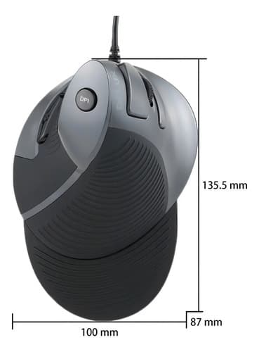 Mouse Delux M618 Vertical Ergonómico 6 Botones Negro — foto 6