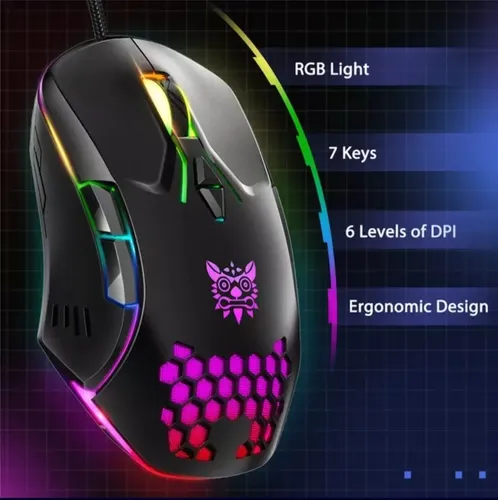 Mouse Gamer De Juego Onikuma Gamer Cw902 Negro — foto 6