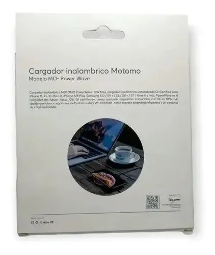 Cargador Inalámbrico Motomo 18w Carga Rápida Android / Ios Negro — foto 4
