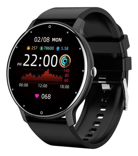 Smartwatch Lige Ip67 Bw0223 Display De 1.39  Con Correa De Silicona - Color Black Negro