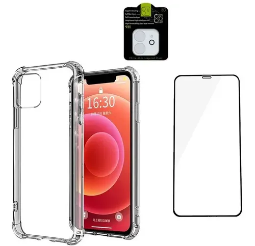 Carcasa Anti Golpes + Laminas Para iPhone -todos Los Modelos