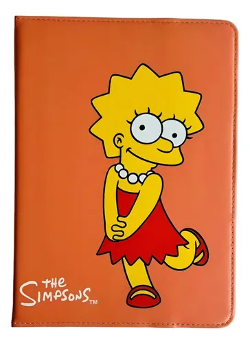 Funda Universal Tablet Simpsons Protector 7'' 8'' Pulgadas Damasco Lisa