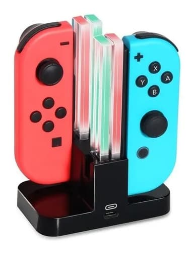 Cargador Nintendo Switch Dobe Para 4 Joy-con Con Led Ns Dock — foto 2