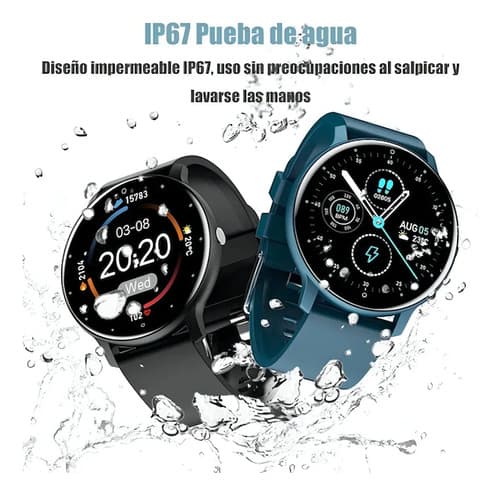 Smartband Lige Zl02d Display De 1.39  Con Correa De Silicona Con Correa Color Negro — foto 5