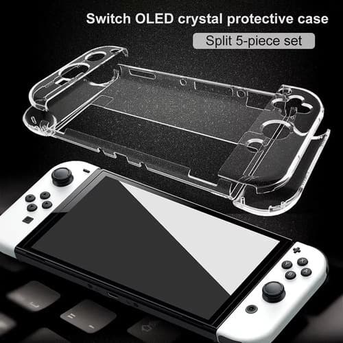 Bolso Funda Estuche Mica Vidrio + Grips Nintendo Switch Oled — foto 4
