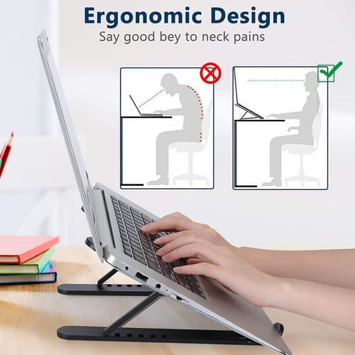Soporte Notebook Macbook 15,6 Portátil Plegable Practico Abs — foto 5