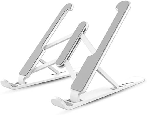 Soporte Portátil Plegable Para Pc Notebook Macbook Tablet Blanco