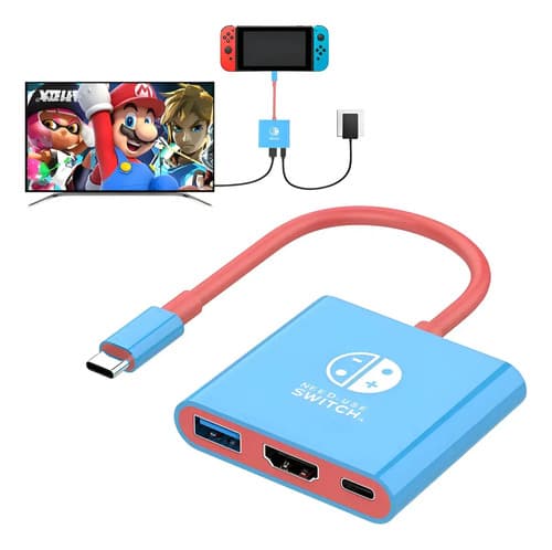 Dock Hub Portátil Compatible Nintendo Switch Tv Hdmi