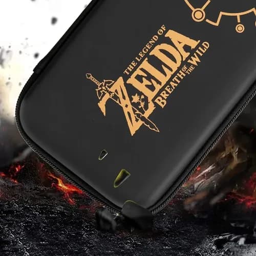 Bolso Case Zelda Nintendo Switch V1 V2 + Mica De Vidrio 
