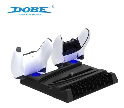 Soporte Base Carga Y Refrigeracion Ps5 Todos Los Modelos Negro — foto 4