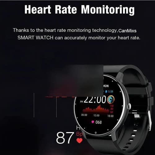 Smartband Lige Zl02d Display De 1.39  Con Correa De Silicona Con Correa Color Negro — foto 6