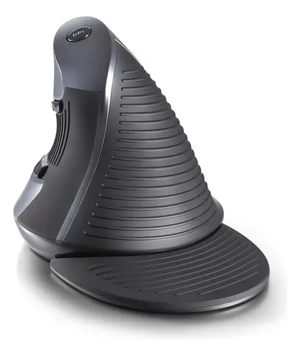 Mouse Delux M618 Vertical Ergonómico 6 Botones Negro — foto 4