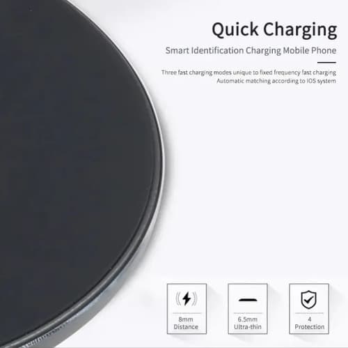 Cargador Inalámbrico Carga Rápida 10w Samsung iPhone Negro — foto 3
