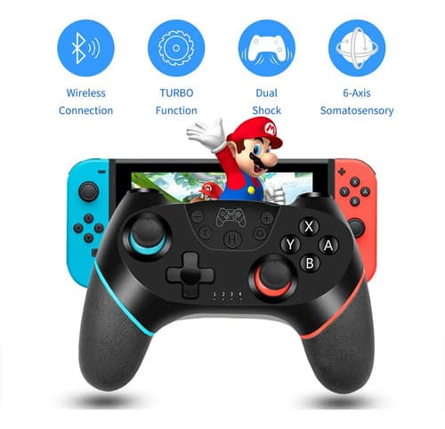 Control Inalámbrico Honson Hs-sw519 Negro Para Nintendo Switch Y Pc Bluetooth — foto 6