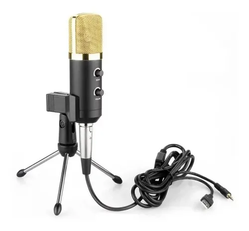 Microfono Condensador Usb Profesional Grabacion Youtube Negro