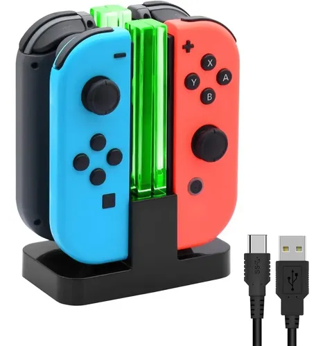 Cargador Nintendo Switch Dobe Para 4 Joy-con Con Led Ns Dock — foto 6
