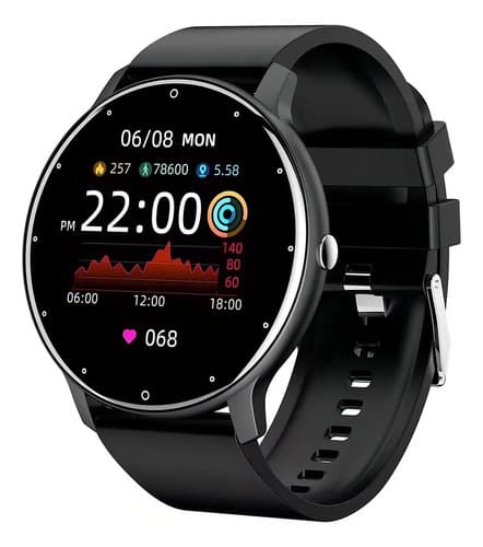 Smartband Lige Zl02d Display De 1.39  Con Correa De Silicona Con Correa Color Negro