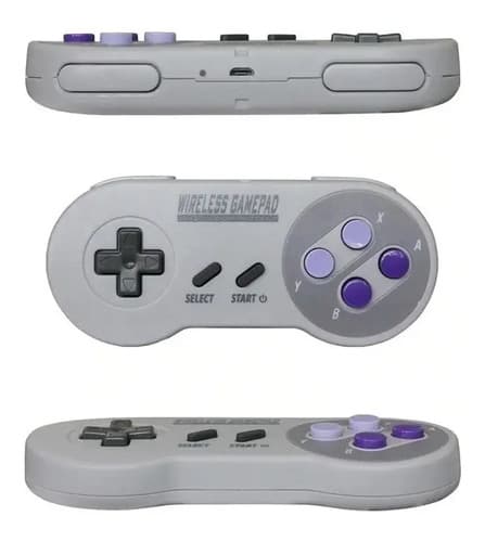 Control Inalambrico Snes Mini Pc Android Raspberry Joystick  Blanco