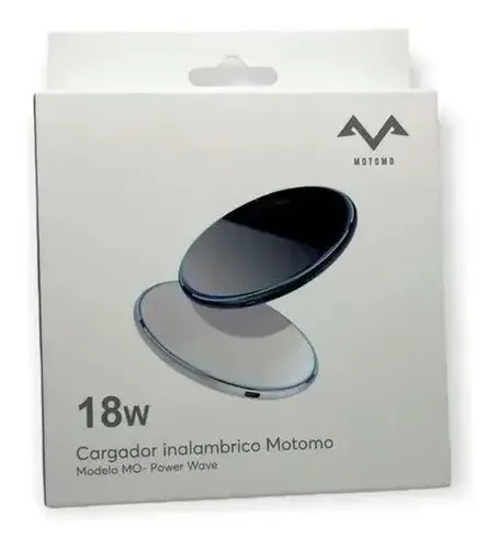 Cargador Inalámbrico Motomo 18w Carga Rápida Android / Ios Negro