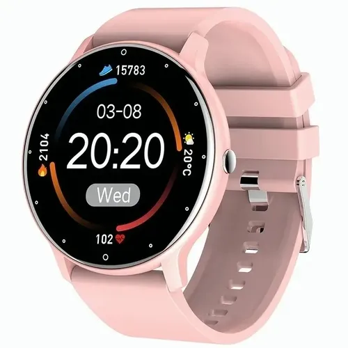Smartwatch Lige Zl02d Display De 1.39  Con Correa De Silicona Con Correa Color Rosa