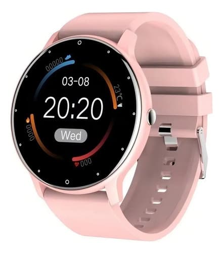 Relojes Inteligentes Monitorea El Movimiento Del Cuerpo Caja Rosa Pálido Correa Rosa Pálido Bisel Rosa Pálido Diseño De La Correa Milanese Milanés