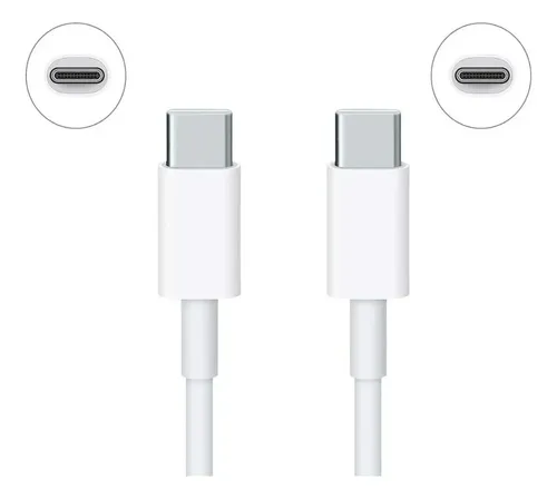 Cable Usb Tipo C A C Carga Rapida Qc 5.0 Datos 1 Metro Blanco — foto 2