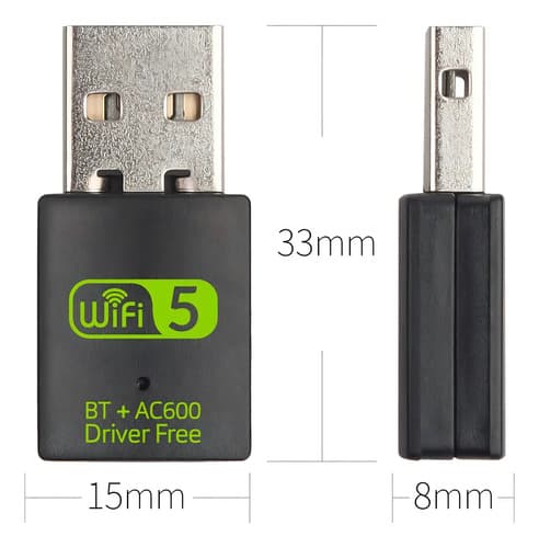 Usb Wifi Bluetooth 4.2 600 Mbps Dual Band 2.4 5ghz — foto 4