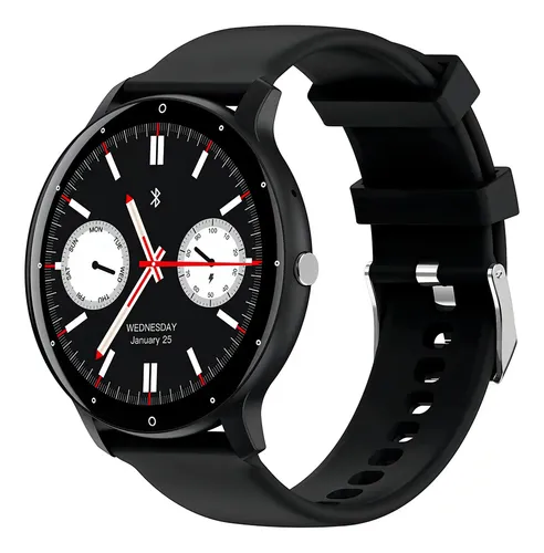 Smartwatch Zwear Zl02 Pro 1.3  Bluetooth 5.2 Android Ios Negro Resistente Agua