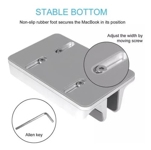 Soporte Base Vertical Aluminio Para Mac Macbook Notebook Aluminio — foto 5