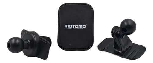Soporte Magnético Celular, 2 En 1, 360° Para Auto Motomo Color Negro — foto 4