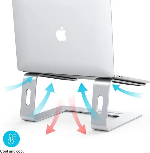 Soporte Aluminio Base Portatil Mac Macbook Notebook Dj 10-16 — foto 3