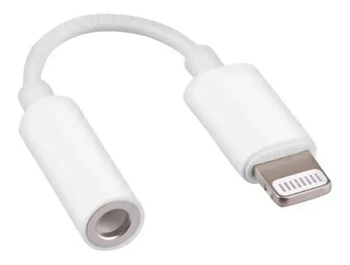 Adaptador Lightning Para iPhone A Jack 3.5mm Para Audifono Color Blanco — foto 2