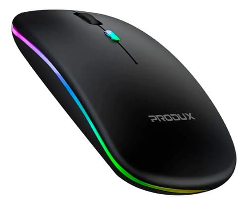 Mouse Inalambrico Rgb Motomo Ap-01 Recarga 1600 Dpi Negro — foto 3