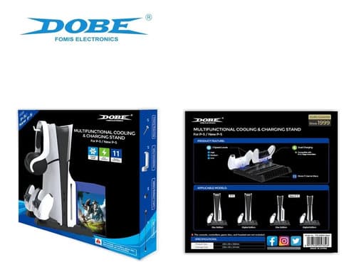 Soporte Base Carga Y Refrigeracion Ps5 Todos Los Modelos Negro — foto 2