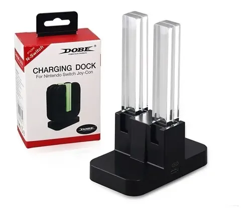 Cargador Nintendo Switch Dobe Para 4 Joy-con Con Led Ns Dock