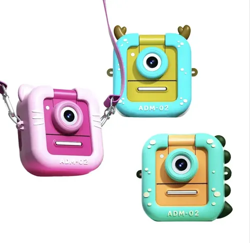 Camara Instantanea Niños Print Hd 2.5k Dino Video Juegos Mp3 Verde — foto 4