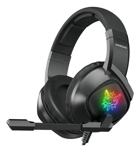 Audífonos Gamer Diadema Inalámbrica Onikuma K19 Negro Gaming Headset Con Microfono Con Luz Rgb Led Para Xbox Ps4 Pc — foto 4