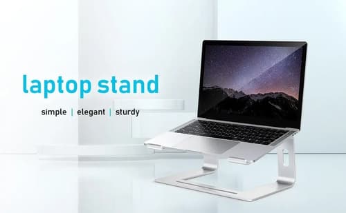 Soporte Aluminio Base Portatil Mac Macbook Notebook Dj 10-16 — foto 2