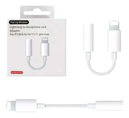 Adaptador Lightning iPhone A Jack 3.5mm Para Audífonos 